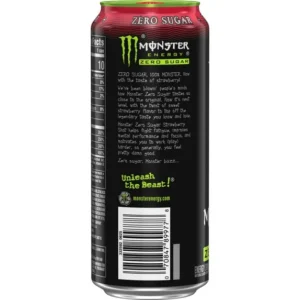 Alternative view of Monster Energy Strawberry Shot Zero (24 x 0,473 Liter blik USA)