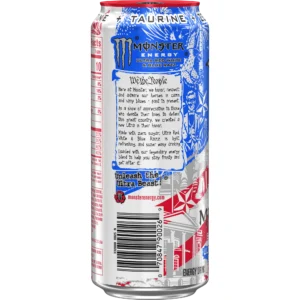Alternative view of Monster Energy Ultra Red White & Blue Razz (24 x 0,473 Liter blik USA)